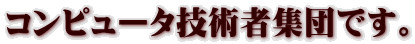コンピュータ技術者集団です。